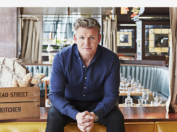 2D Chef Gordon Ramsay Profile Shot Photo Retouch Illustration Thumbnail