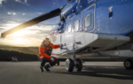 2D Helicopter Pilot Photo Retouch Illustration Thumbnail