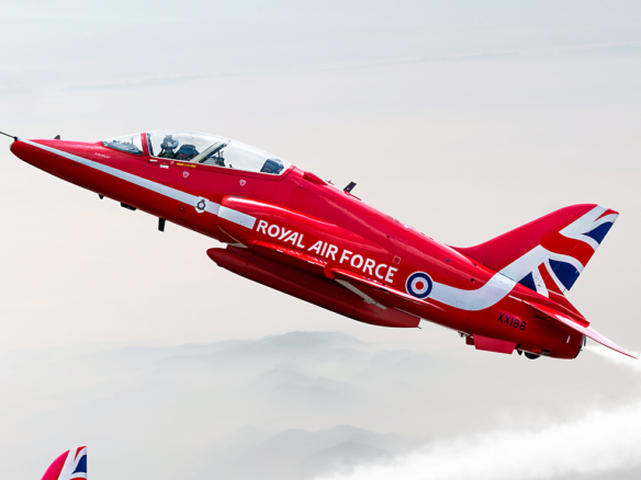 2D Red Arrows Jet Planes Photo Retouch Illustration Thumbnail