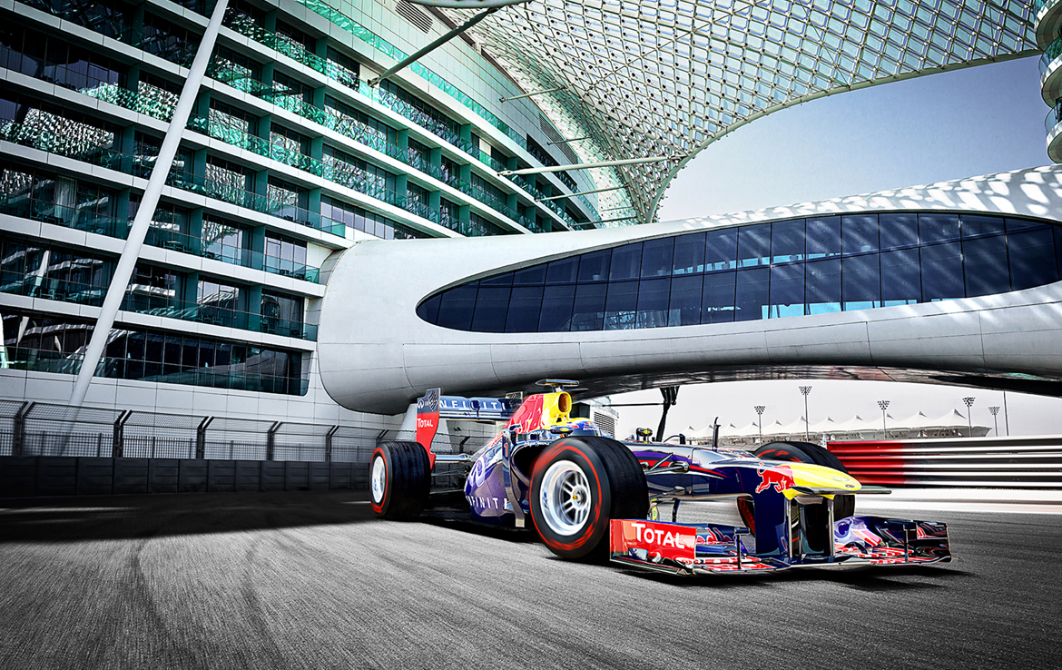 2D Red Bull Formula One Racing Photo Retouch Illustration Thumbnail