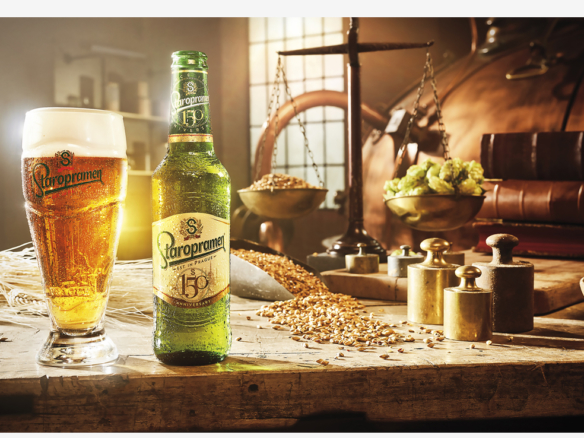 2D Staropramen Beer Product Shot Photo Retouch Illustration Thumbnail