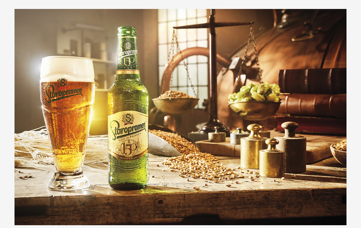 2D Staropramen Beer Product Shot Photo Retouch Illustration Thumbnail