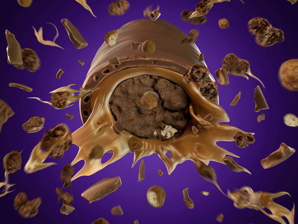 3D Chocolate Boost Explosion Illustration | Illustration Agency