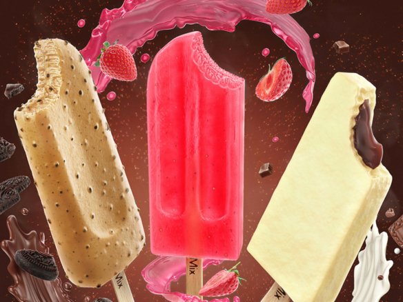 3D Ice Lolly Flavours Illustration Thumbnail