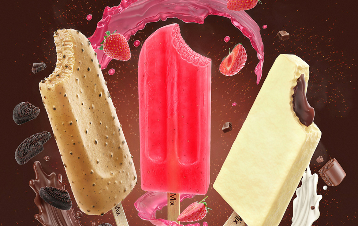 3D Ice Lolly Flavours Illustration Thumbnail