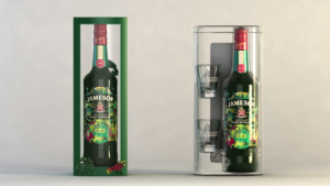 3D Jameson Irish Whisky Bottle Illustration