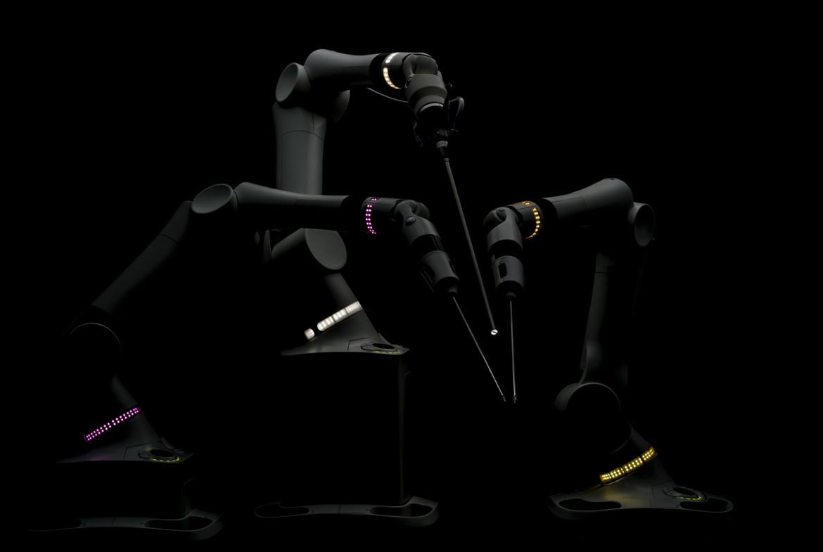 3D Robotic Industrial Arms Photo Retouch Illustration