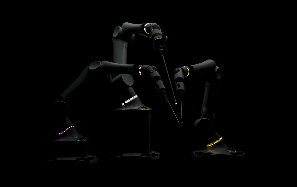 3D Robotic Industrial Arms Photo Retouch Illustration Thumbnail