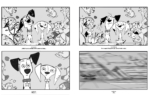 2D 101 Dalmatians Storyboard Illustration Thumbnail
