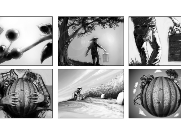 2D Farming Storyboard Illustration Thumbnail