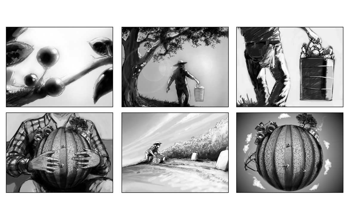 2D Farming Storyboard Illustration Thumbnail