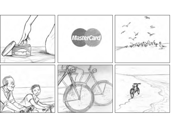 2D Mastercard Shooting Board Illustration Thumbnail