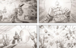 2D Skysaga Video Game Storyboard Illustration Thumbnail