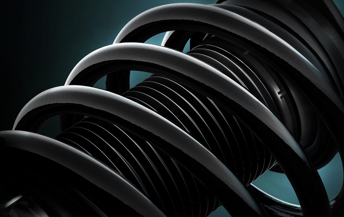 3D Car Suspension Coil Automotive Illustration Thumbnail