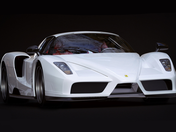 3D Ferrari Enzo Automotive Illustration Thumbnail