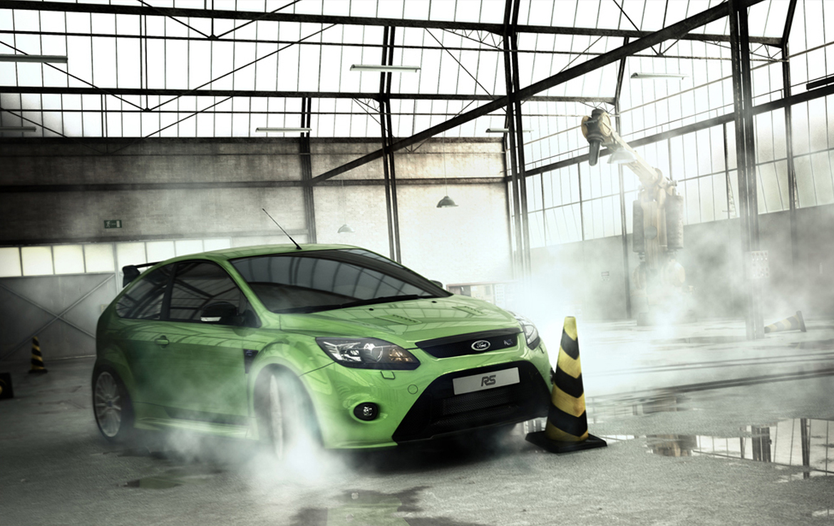 3D Ford Focus RS Automotive Illustration Thumbnail