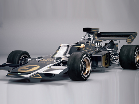 3D Formula One Race Car Automotive Illustration Thumbnail