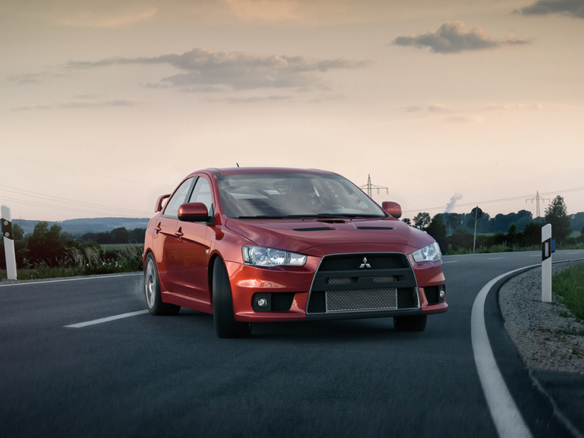 3D Mitsubishi Hatchback Automotive Illustration Thumbnail