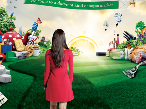 3D Ocado World of Fruit and Vegetables Advertising Illustration Thumbnail