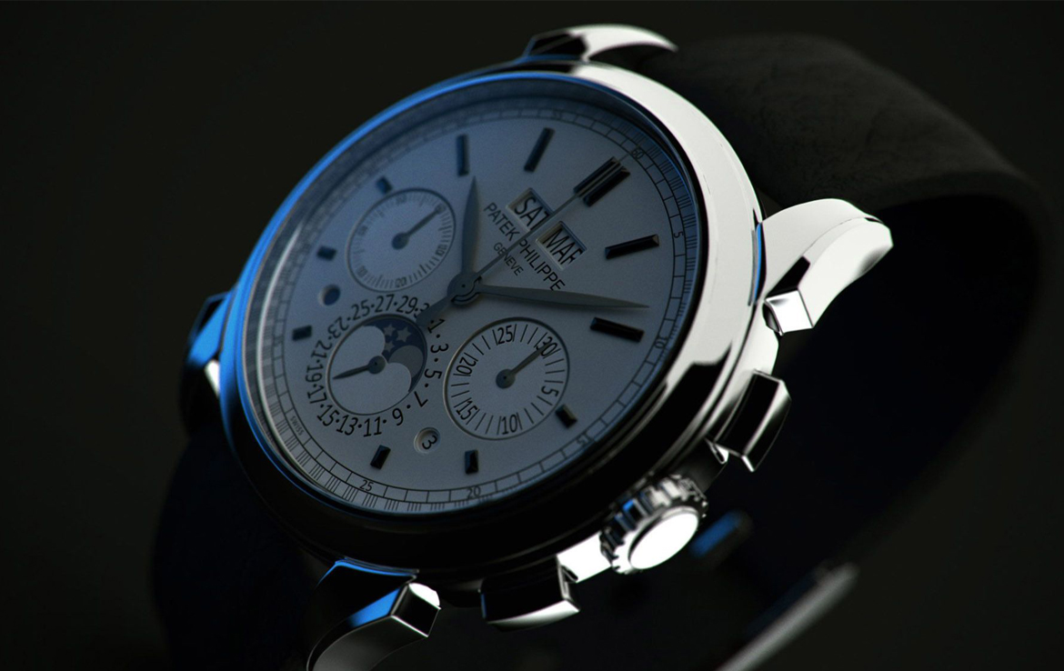 3D Patek Philippe Watch Illustration Thumbnail