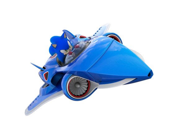 3D Sonic All Stars Jet Video Game Illustration Thumbnail