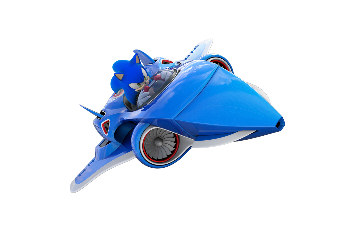 3D Sonic All Stars Jet Video Game Illustration Thumbnail