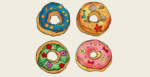 2D Graphic Themed Donut Digital Illustration Image