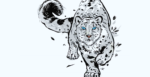 2D Snow Leopard Illustration Image