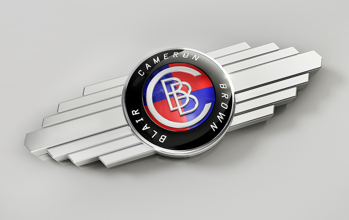 3D Blair Brown Badge Brand Illustration Thumbnail