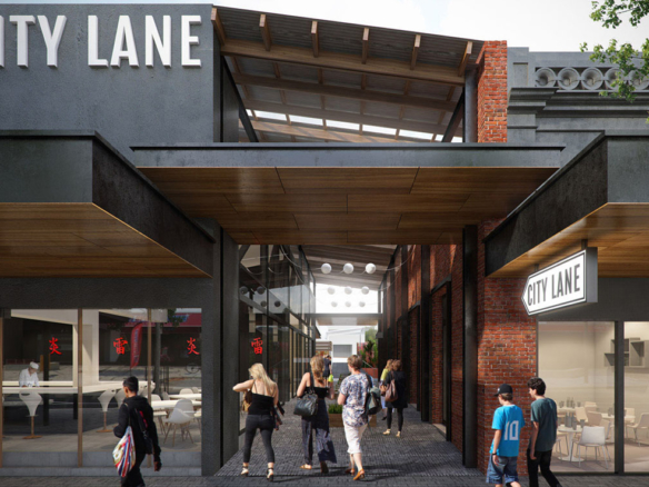 3D City Lane Market Development Architectural Illustration Thumbnail