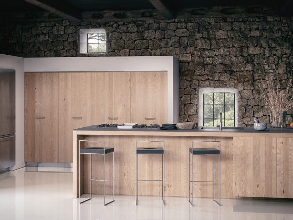 3D Farmhouse Kitchen Architectural Illustration Thumbnail