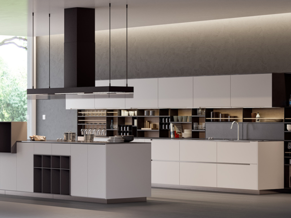 3D Modern Kitchen Interior Architectural Illustration Thumbnail