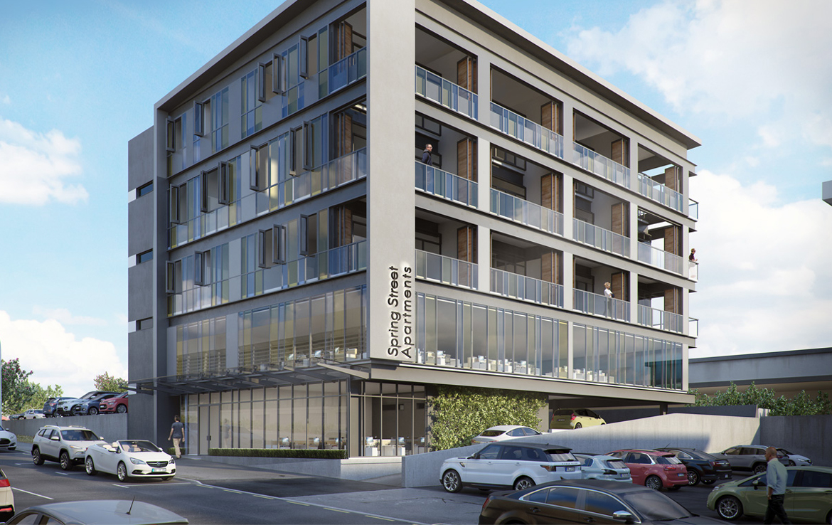 3D New Build Apartments Architectural Illustration Thumbnail