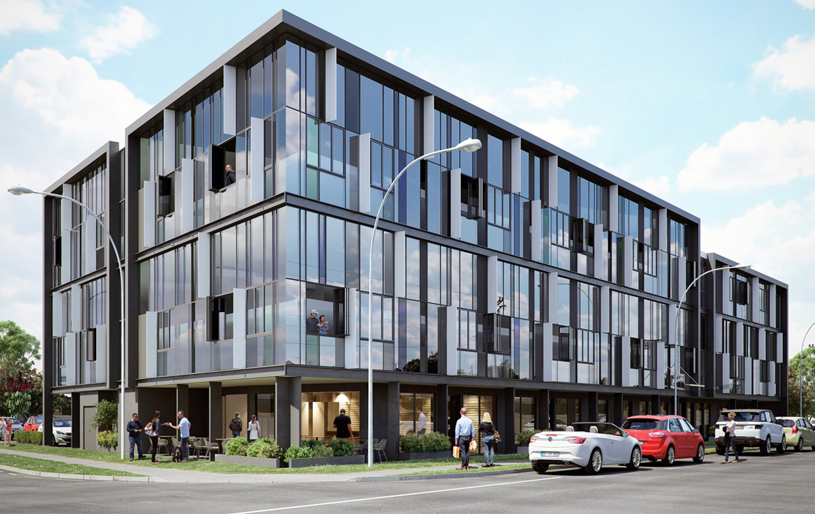 3D New Build Flats Architectural Illustration Thumbnail