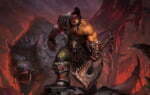 2D Fantasy Orc Warrior Character Illustration Thumbnail