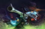 2D Fox Bandit Character Illustration Thumbnail