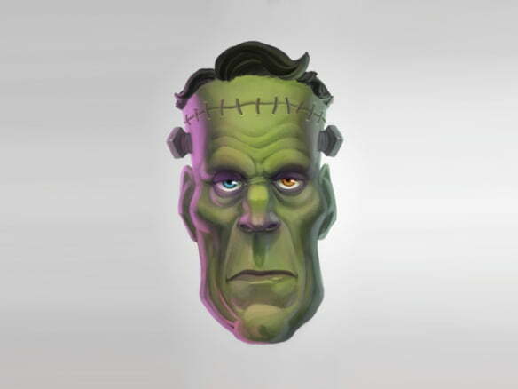 2D Frankenstiens Monster Character Illustration Thumbnail