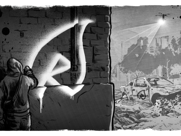 2D Graffiti Artist Character Illustration Thumbnail