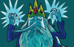 2D Ice King Character Illustration Thumbnail