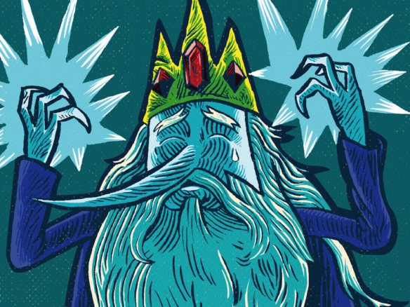 2D Ice King Character Illustration Thumbnail