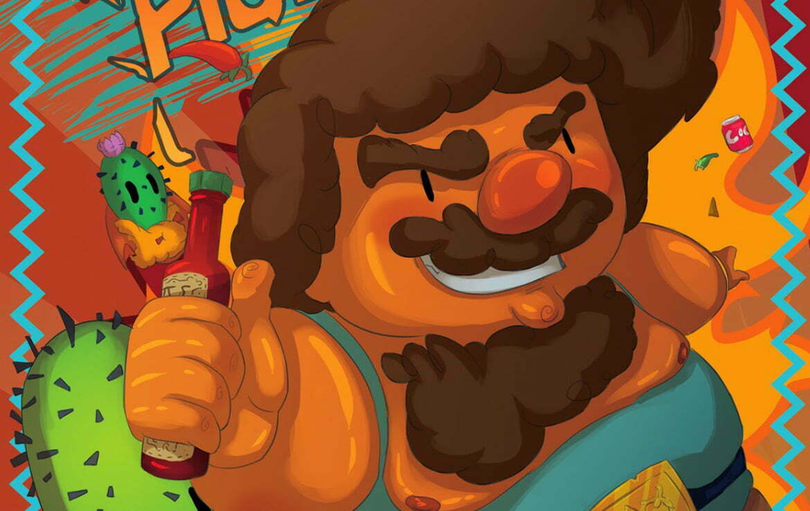 2D Mexican Food Cartoon Advertisement Illustration Thumbnail