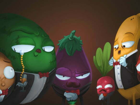 2D Rich Vegetables Character Illustration Thumbnail