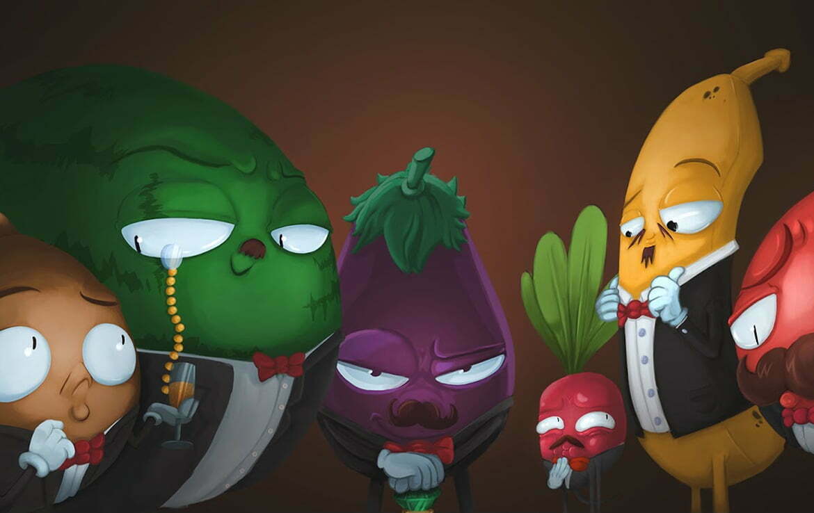 2D Rich Vegetables Character Illustration Thumbnail