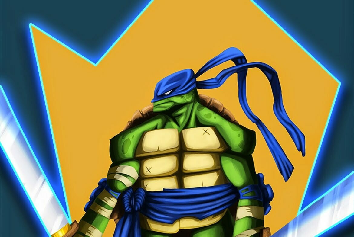 2D Teenage Mutant Ninja Turtle Character Illustration