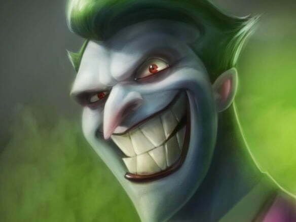 2D The Joker Character Illustration Thumbnail