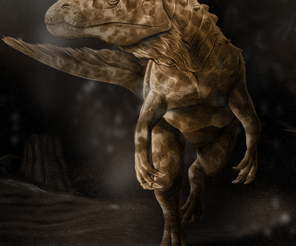 2D Velociraptor Dinosaur Creature Illustration