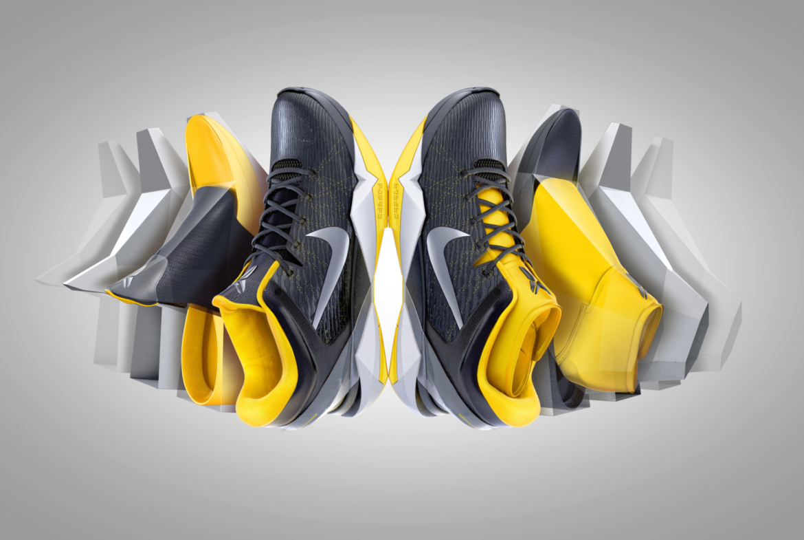 3D nike Trainers Product Illustration