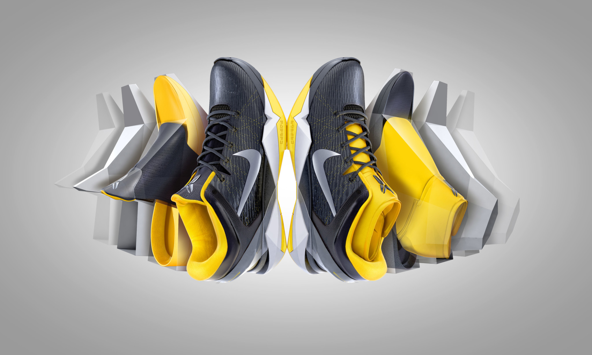 3D nike Trainers Product Illustration