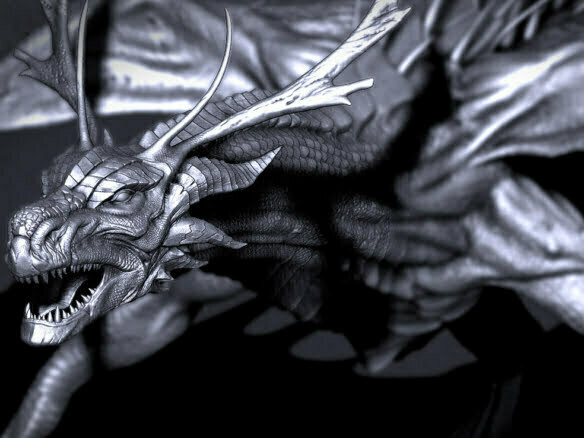 3D Fantasy Dragon Creature Illustration Thumbnail