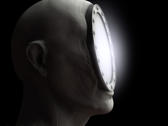 3D Mirror Face Monster Character Illustration Thumbnail